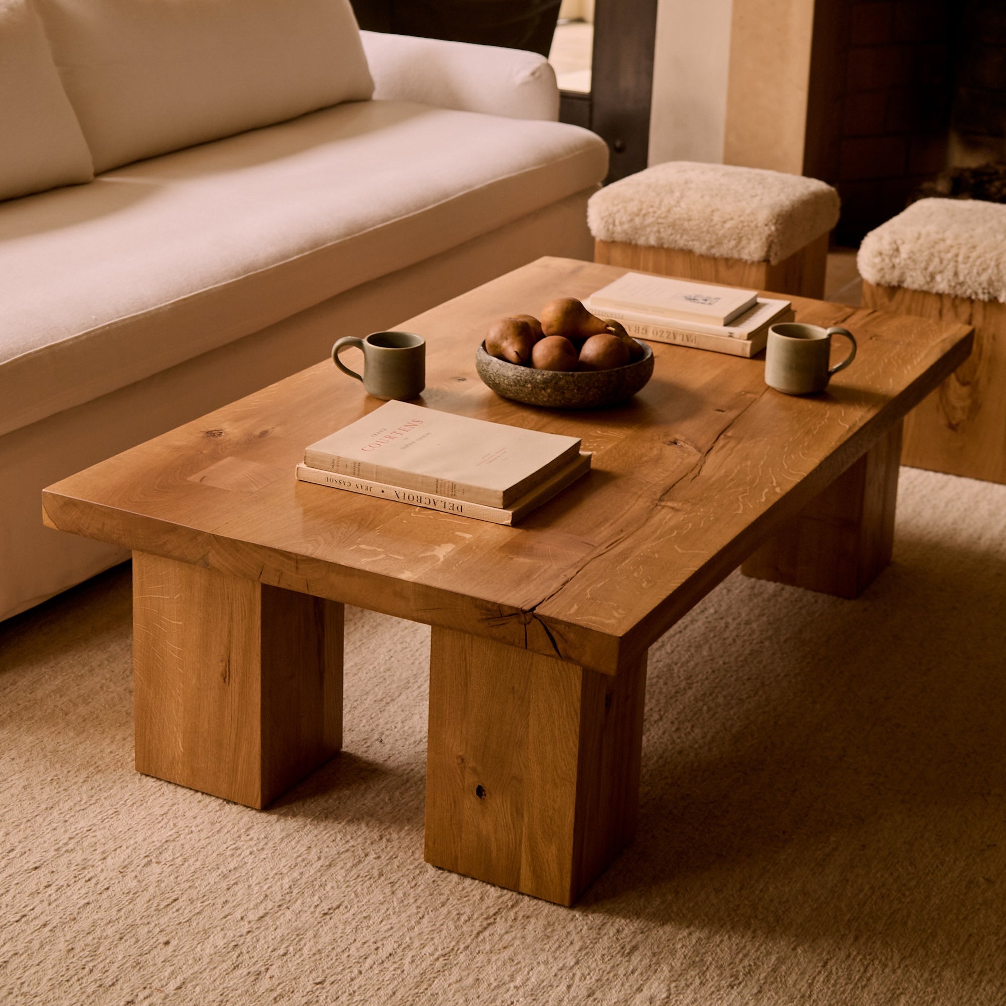 Eik Coffee Table - Solid French White Oak - Rectangle