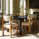 Topa Topa Rectangular Dining Table - Black - 90"-Kitchen & Dining Room Tables-House of Leon