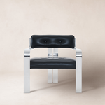 Chair #1 - Black Leather-Arm Chairs, Recliners & Sleeper Chairs-House of Leon