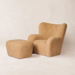 Papa Teddy Chair - Camel Boucle-Arm Chairs, Recliners & Sleeper Chairs-House of Leon