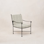 Provence Outdoor Lounge Dining Chair - Mist Striped-Outdoor Dining Chair-House of Leon