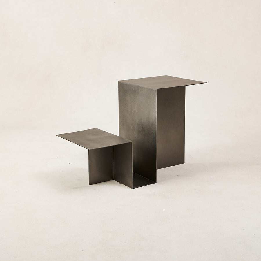 Valley Side Table Stainless Steel Metal End Tables House of Leon