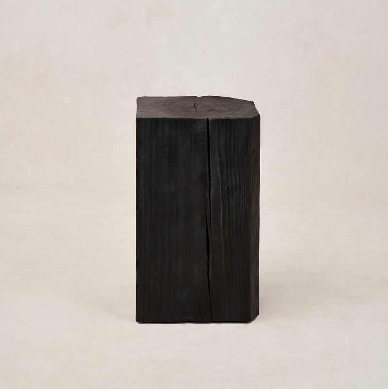 Charcoal Sculpture Pedestal - Medium-Sculptural Pedestal-House of Leon
