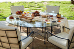 Provence Outdoor Glass Dining Table-Outdoor Tables-House of Leon