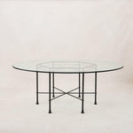 Provence Outdoor Glass Dining Table-Outdoor Tables-60"-House of Leon