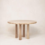 Round Topa Topa Dining Table - Natural-Kitchen & Dining Room Tables-House of Leon