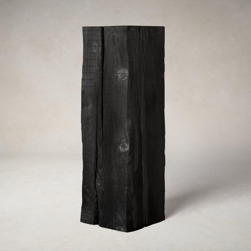 Charcoal Sculpture Pedestal - Tall-Sculptural Pedestal-House of Leon