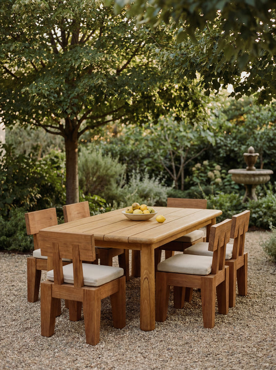 The Topa Topa Dining Table: Solid White Oak, Named for a Mountain Range