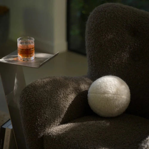 Transform Your Space with the Cozy Elegance of the Teddy Sphere Pillow