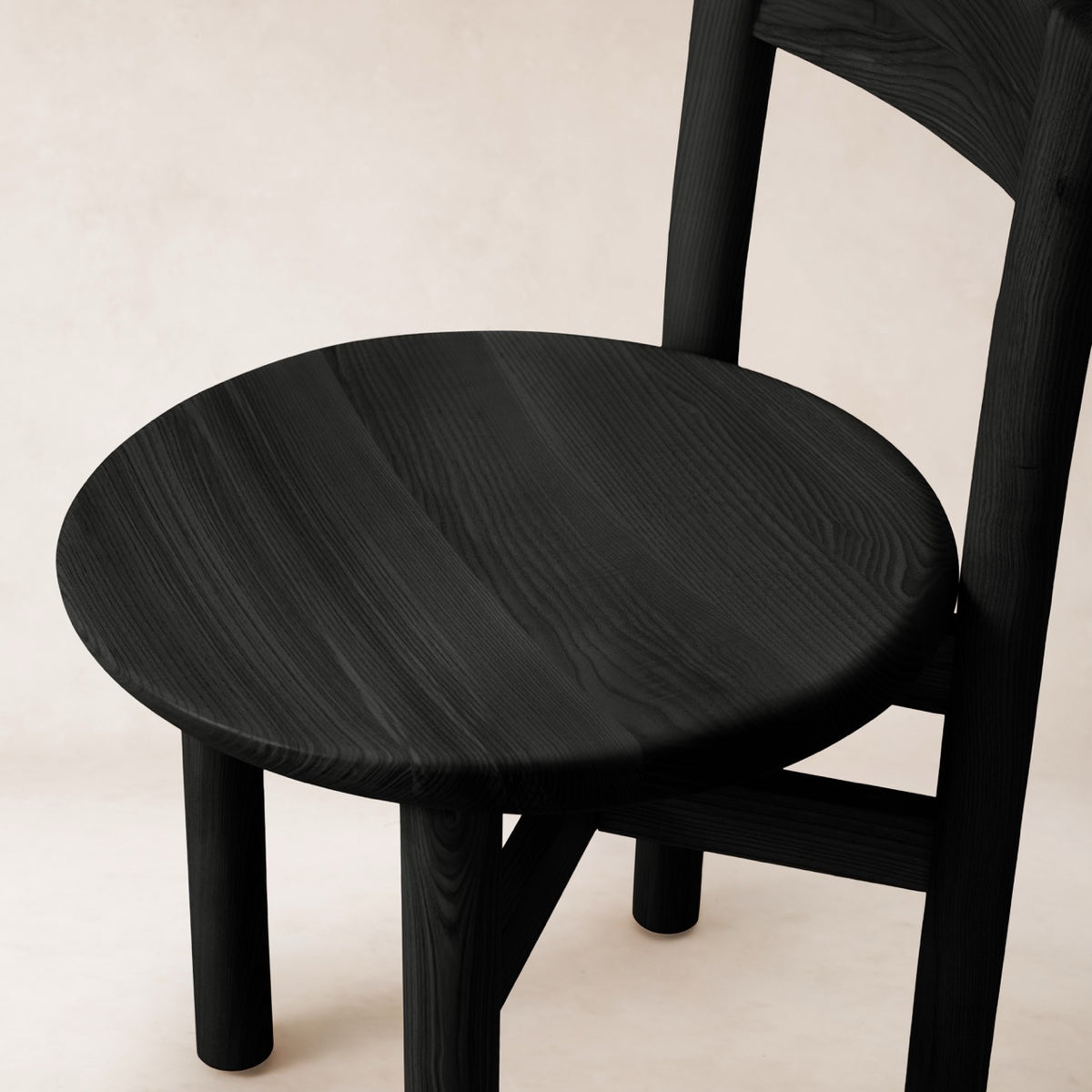 Teddy Dining Chair - Black - Wood-Kitchen & Dining Room Chairs-House of Leon