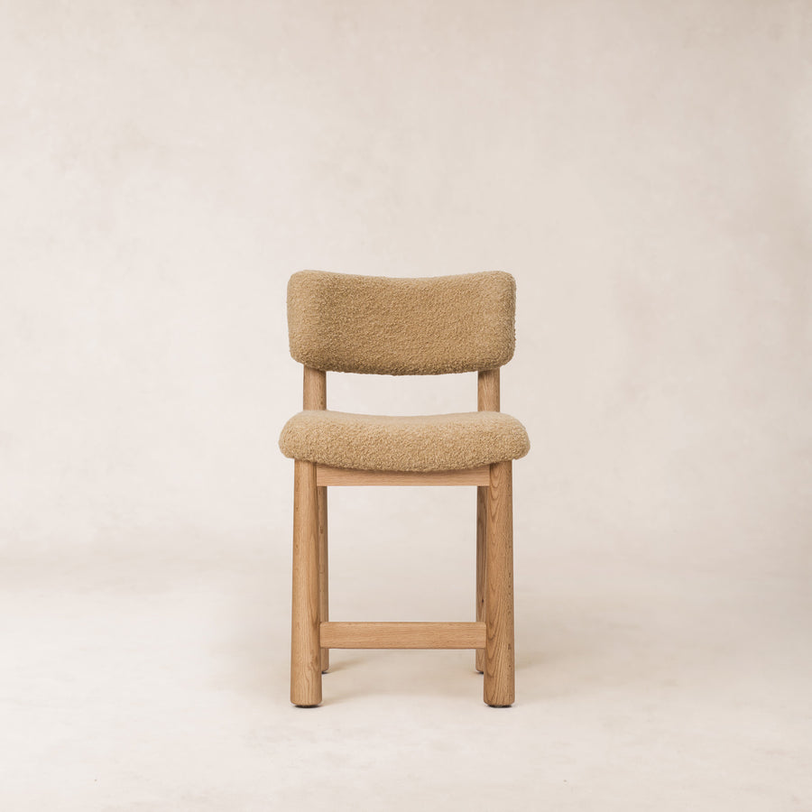 Charlie Counter Stool - Camel Boucle-Kitchen & Dining Room Chairs-House of Leon