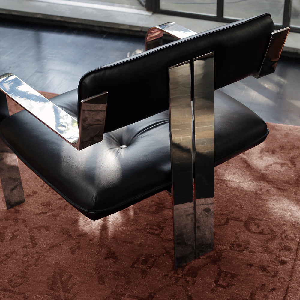 Chair #1 - Black Leather-Arm Chairs, Recliners & Sleeper Chairs-House of Leon