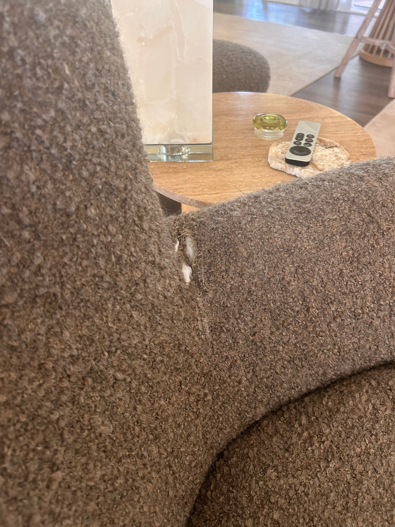 Papa Teddy Chair - Mocha Boucle
