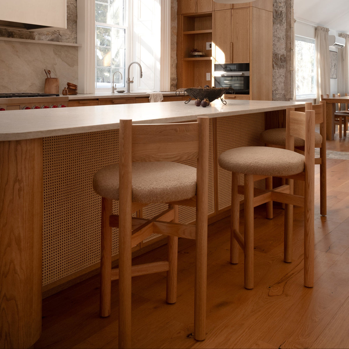 Teddy Counter Stool - Camel-Counter Stools-House of Leon