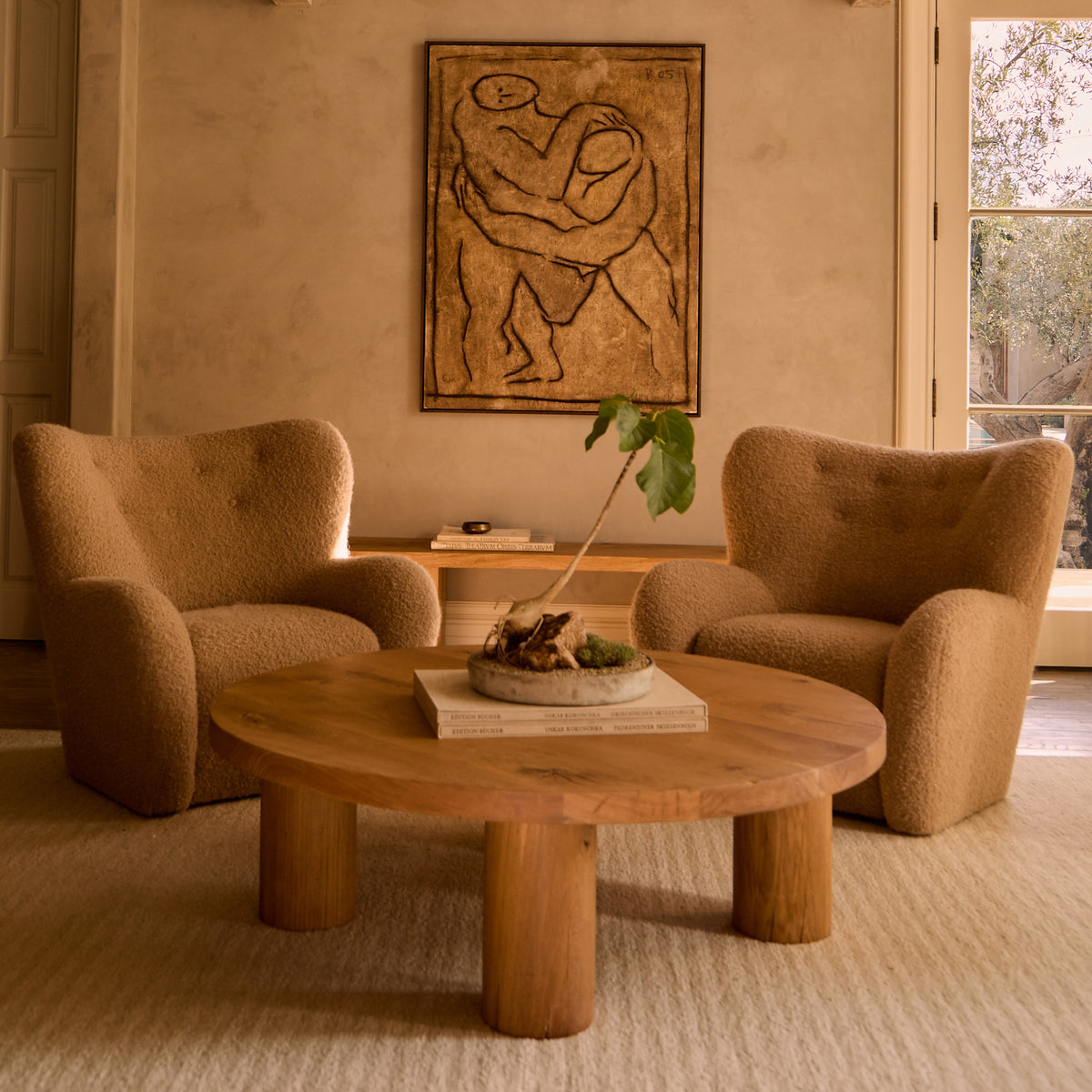 Eik Round Coffee Table-Coffee Tables-House of Leon