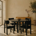 Round Topa Topa Dining Table - Black
