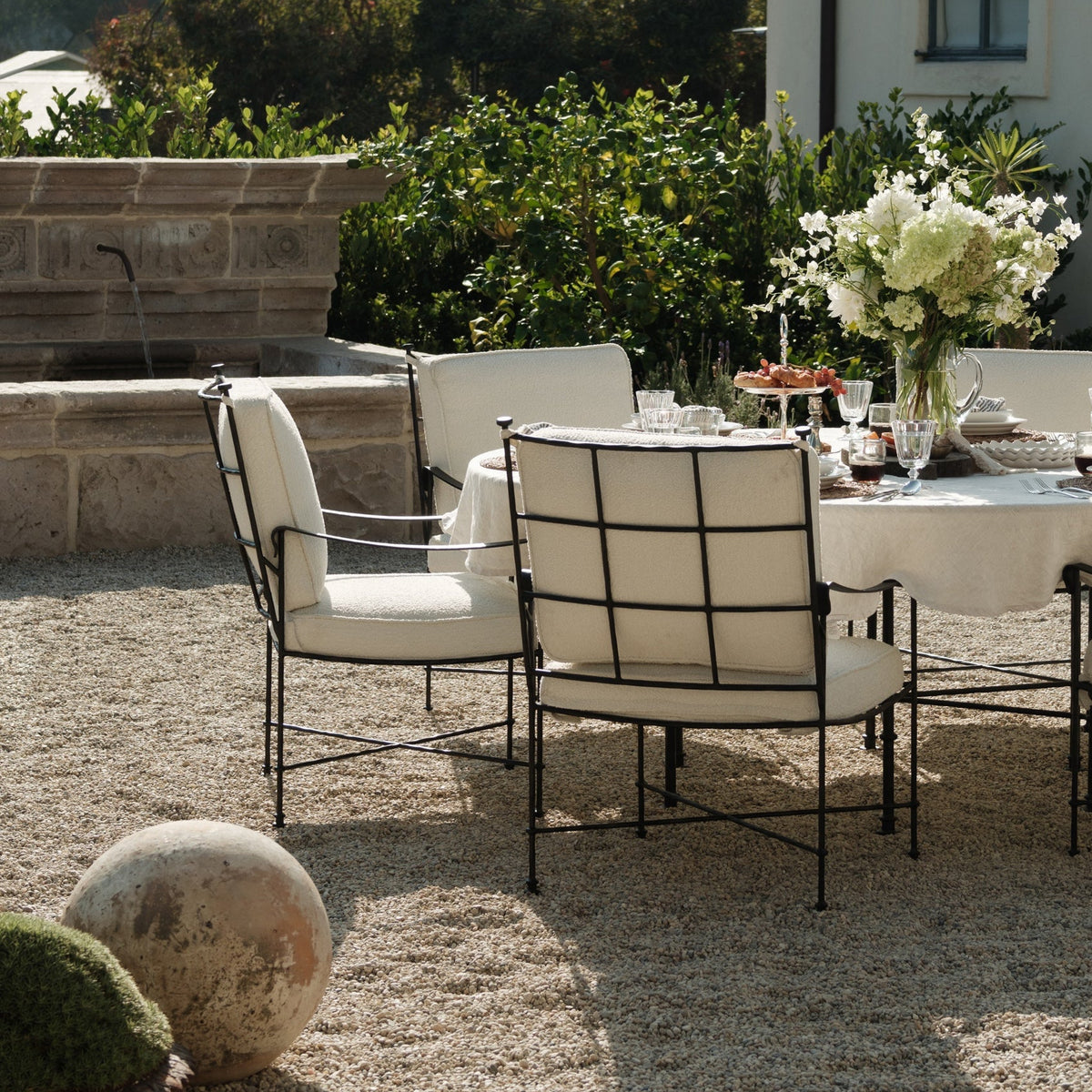 Provence Outdoor Lounge Dining Chair - Boucle-Outdoor Dining Chair-House of Leon