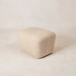 Papa Teddy Ottoman - White Boucle-Ottomans-House of Leon