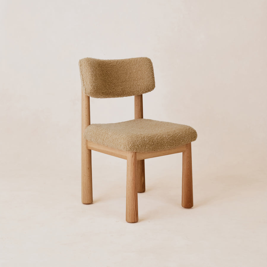 Charlie Dining Chair - Camel Boucle-Kitchen & Dining Room Chairs-House of Leon