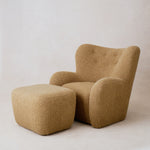 Papa Teddy Chair - Camel Boucle-Arm Chairs, Recliners & Sleeper Chairs-House of Leon