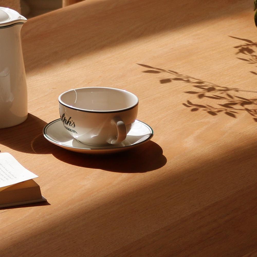 Round Topa Topa Dining Table - White Oak-Kitchen & Dining Room Tables-House of Leon