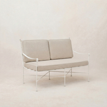 Provence Loveseat - White Frame-Outdoor Sofas-Linen-House of Leon