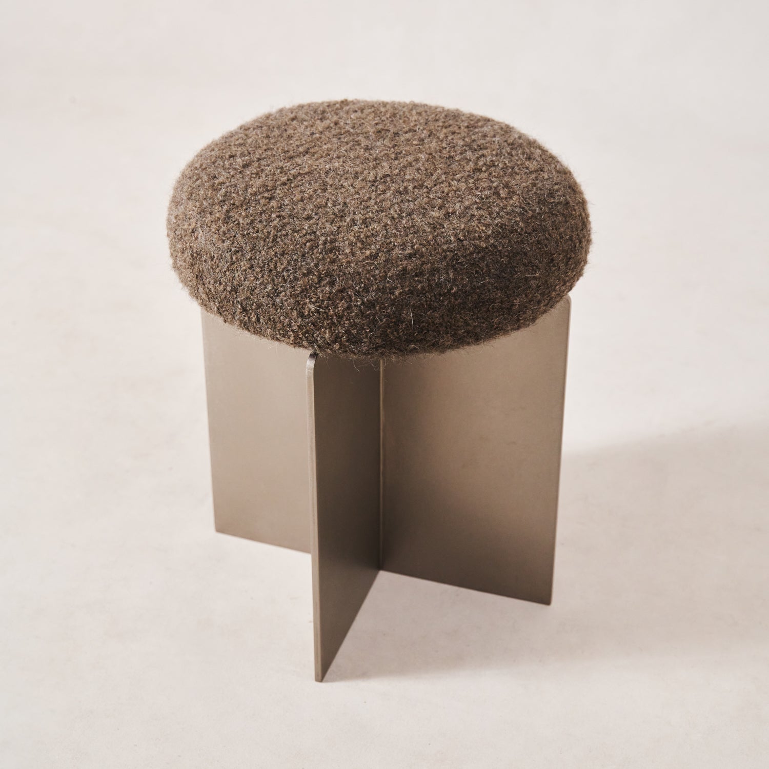 Milan Stool - Mocha Boucle Milan Stool - Mocha Boucle