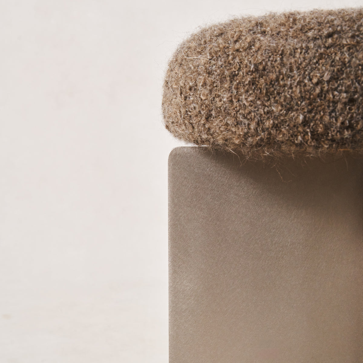 Milan Stool - Mocha Boucle-Arm Chairs, Recliners & Sleeper Chairs-House of Leon