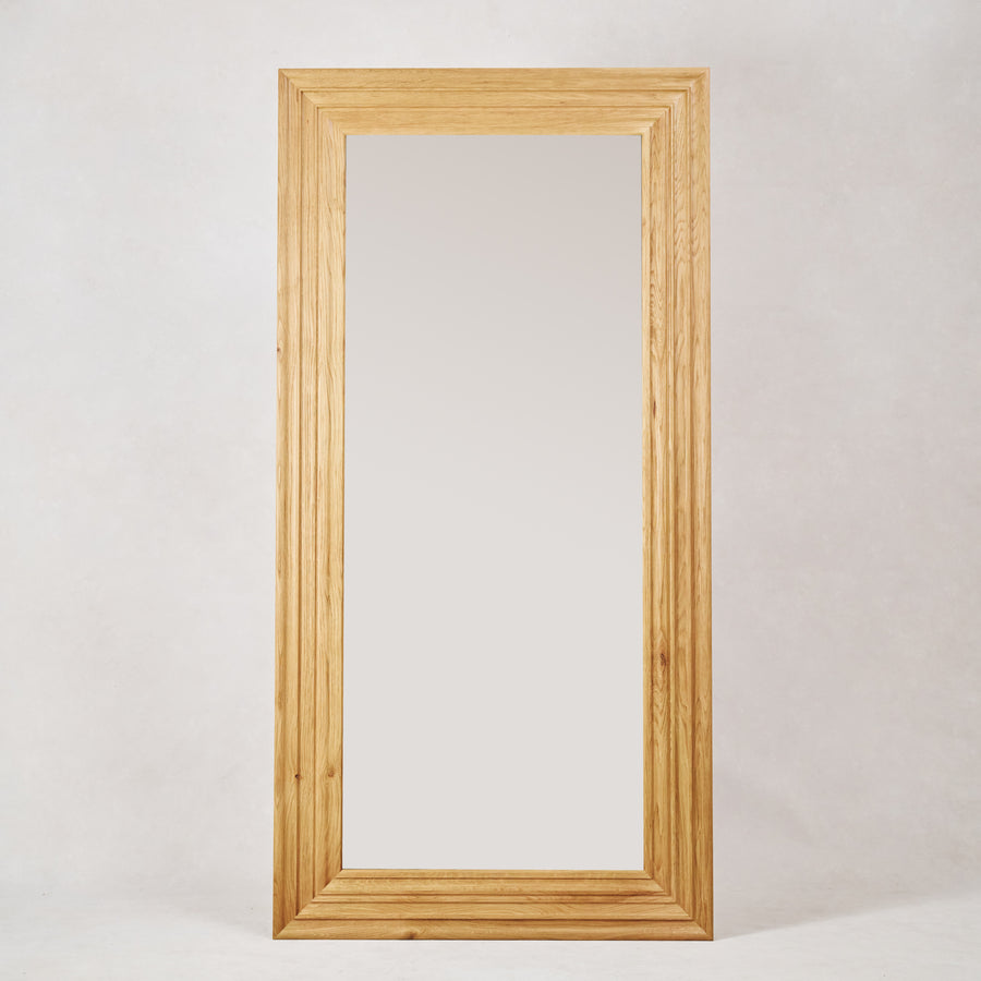 Palazzo Floor Mirror - White Oak-Mirrors-House of Leon