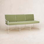 Provence 3 Seater Sofa - White Frame-Outdoor Sofas-Heritage Leaf-House of Leon