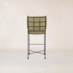 Provence Outdoor Barstool - Black Frame-Outdoor Counter Stool-House of Leon