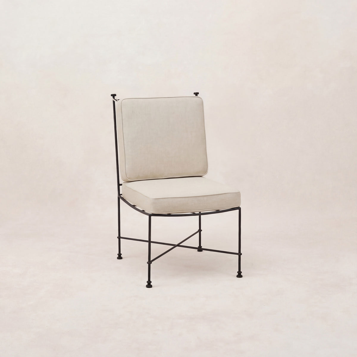 Provence Outdoor Armless Dining Chair - Linen-Outdoor Dining Chair-House of Leon