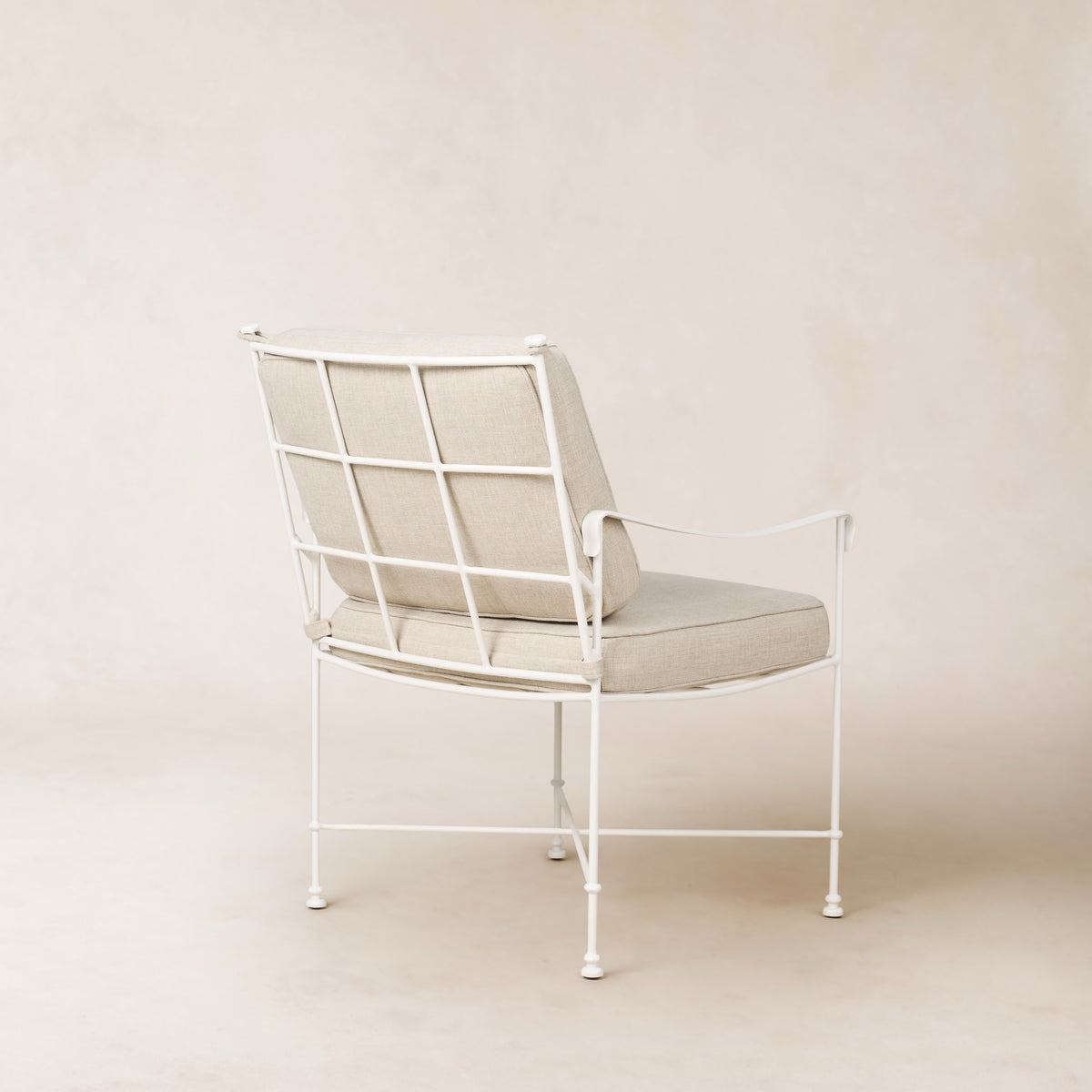 Provence Outdoor Lounge Dining Chair - White Frame-Outdoor Dining Chair-House of Leon