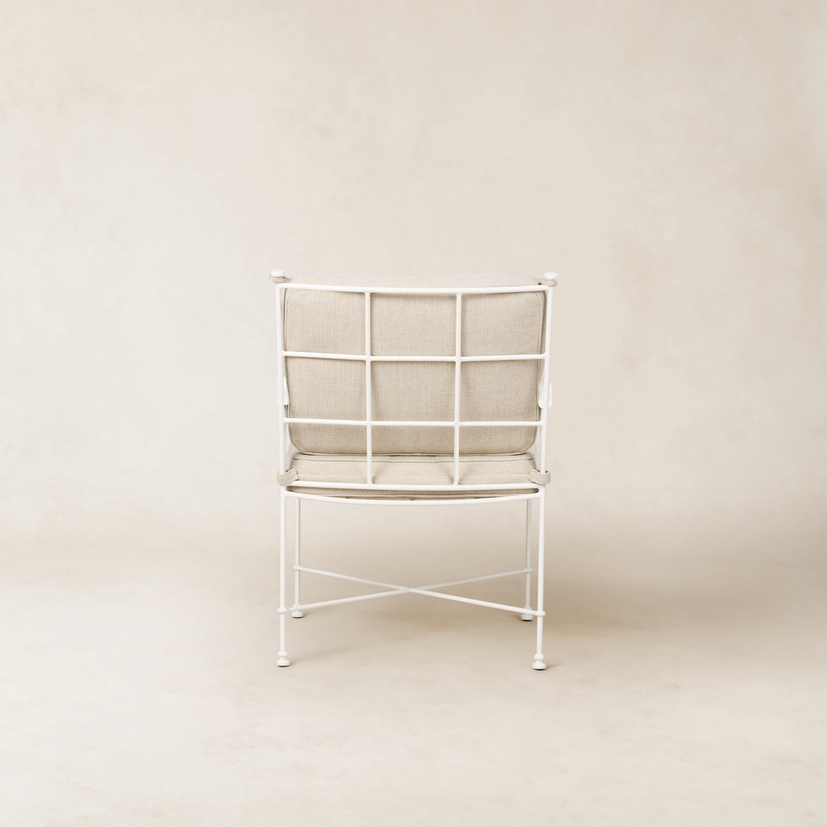Provence Outdoor Lounge Dining Chair - White Frame-Outdoor Dining Chair-House of Leon