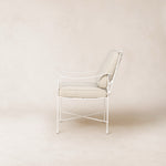 Provence Outdoor Lounge Dining Chair - White Frame-Outdoor Dining Chair-House of Leon