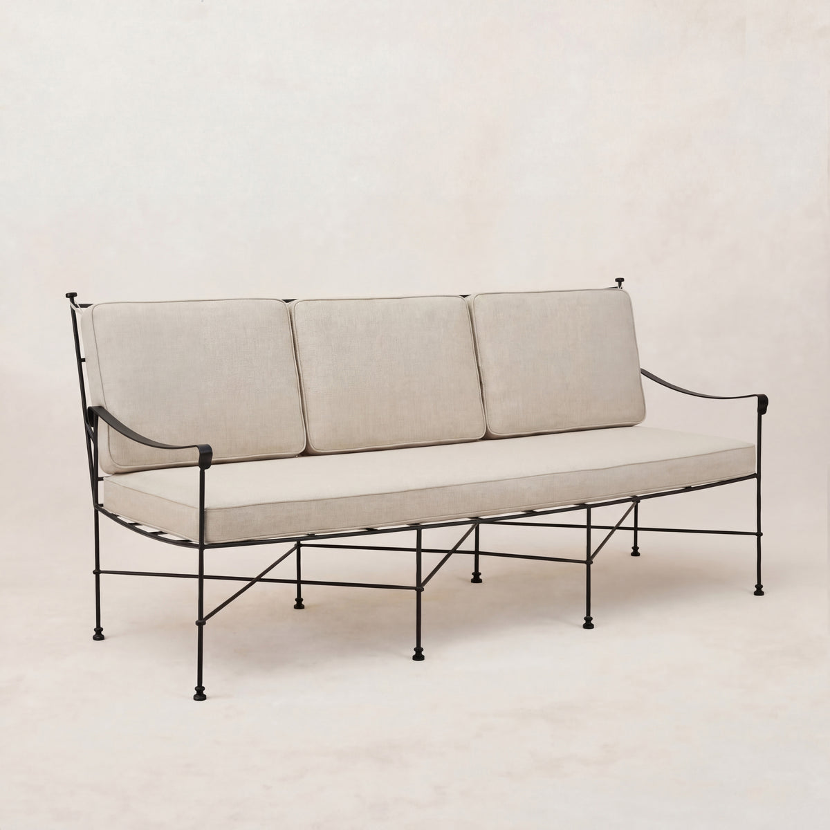 Provence Outdoor 3 Seater Sofa - Linen-Outdoor Sofas-House of Leon