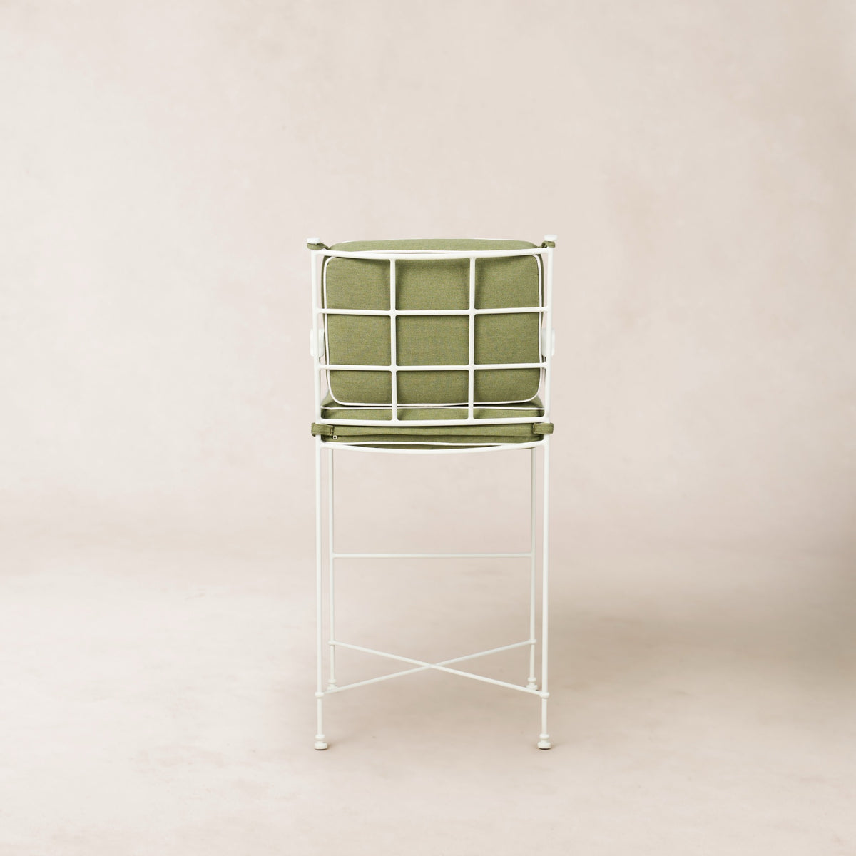 Provence Outdoor Counter Stool - White Frame-House of Leon