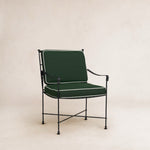 Provence Outdoor Lounge Dining Chair - Black Frame-Outdoor Dining Chair-Cast Ivy-House of Leon