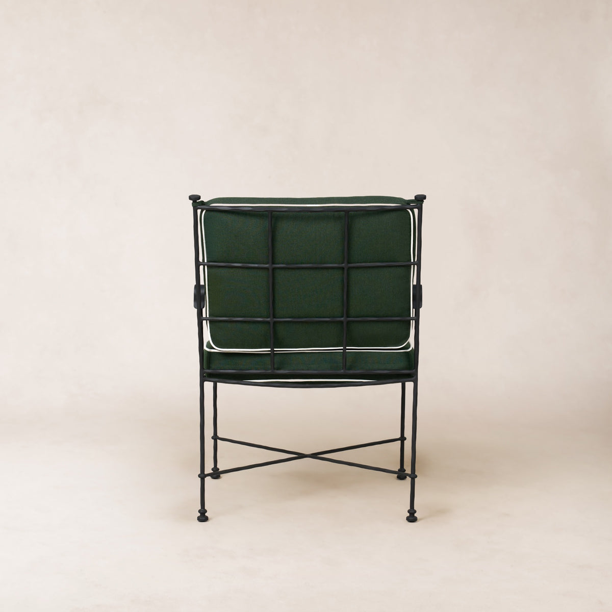 Provence Outdoor Lounge Dining Chair - Black Frame-Outdoor Dining Chair-House of Leon