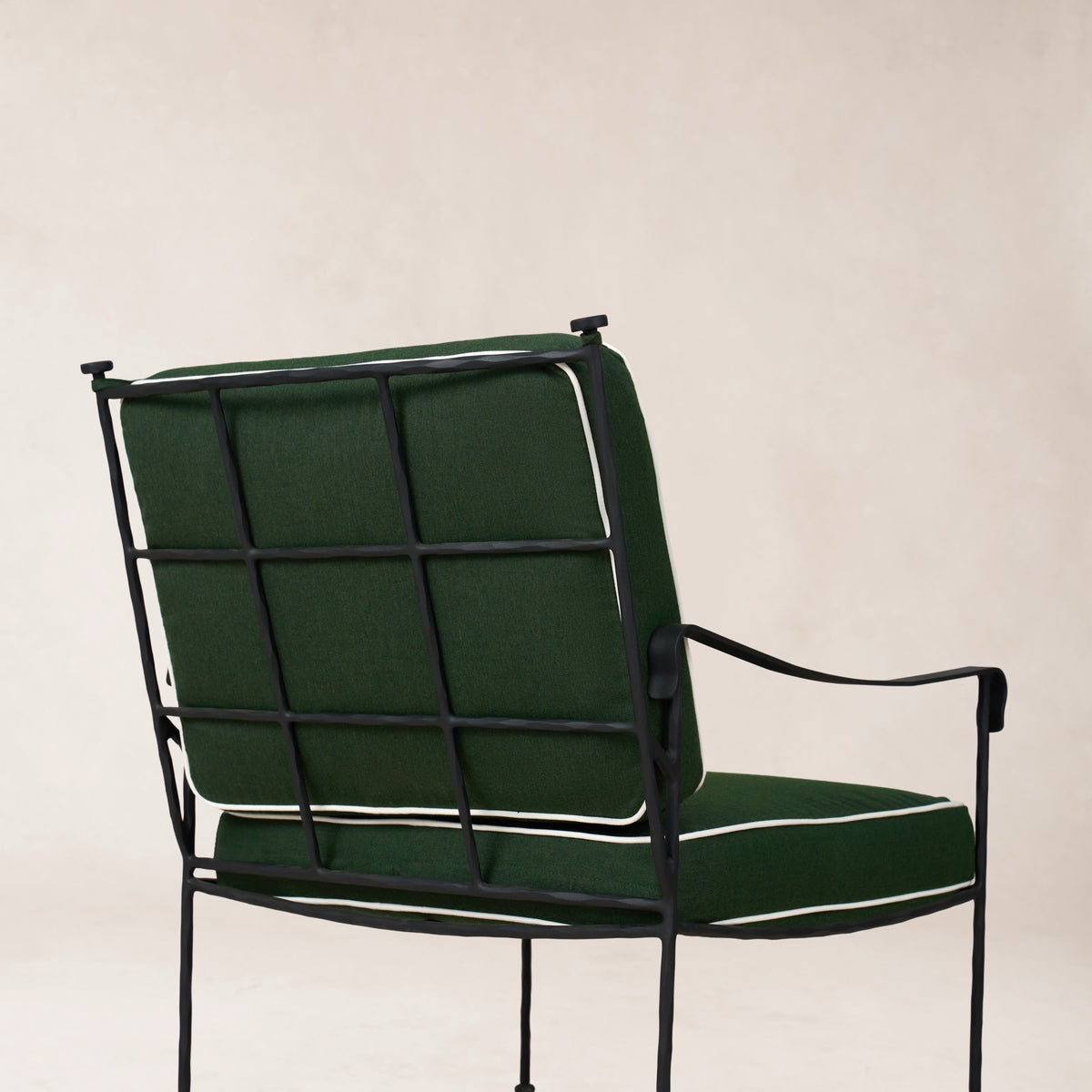 Provence Outdoor Lounge Dining Chair - Black Frame-Outdoor Dining Chair-House of Leon