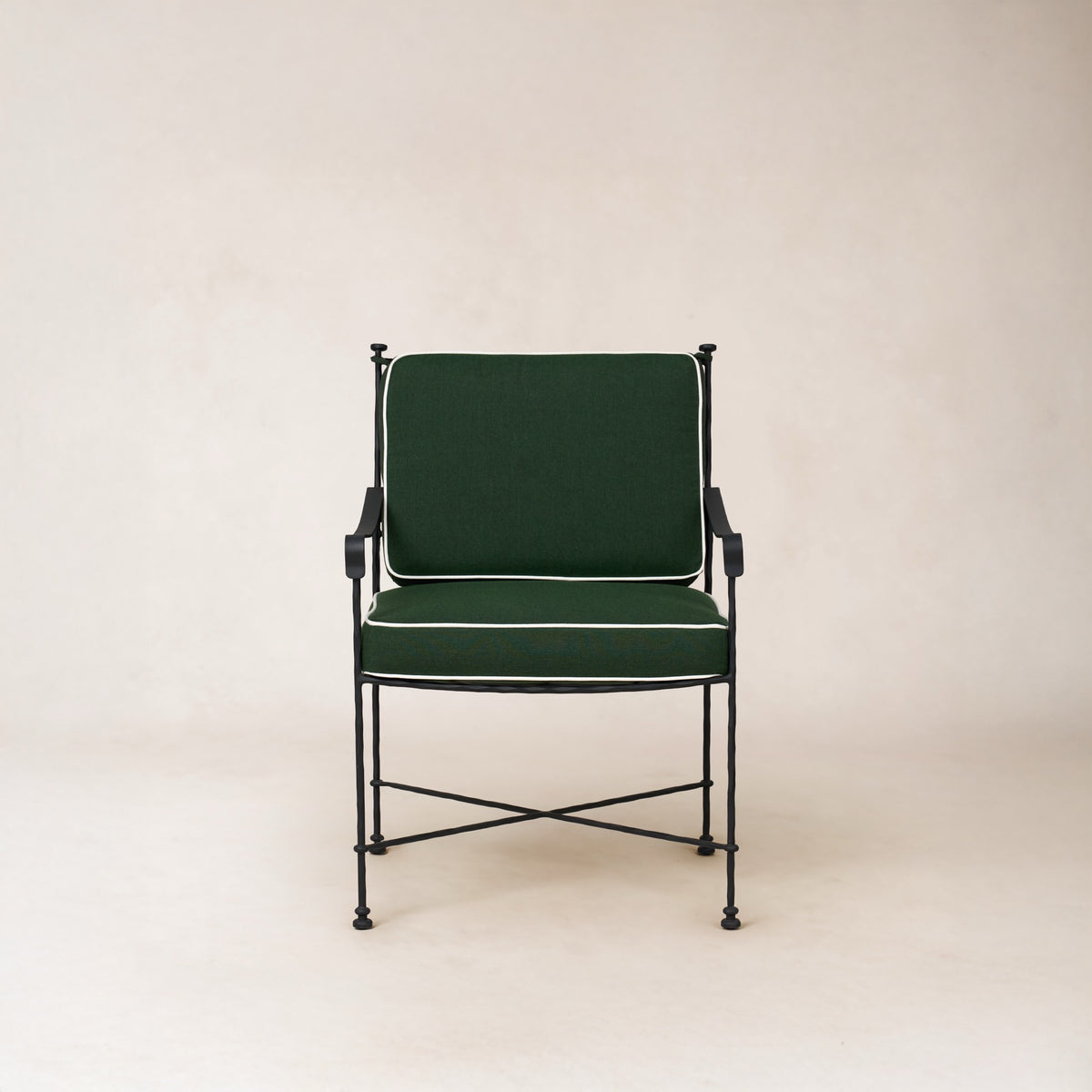 Provence Outdoor Lounge Dining Chair - Black Frame-Outdoor Dining Chair-House of Leon