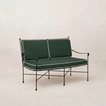 Provence Outdoor Loveseat - Black Frame-Outdoor Sofas-Cast Ivy-House of Leon
