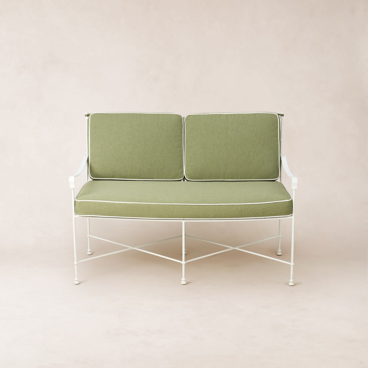 Provence Loveseat - White Frame-Outdoor Sofas-House of Leon