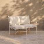 Provence Loveseat - White Frame-Outdoor Sofas-Linen-House of Leon