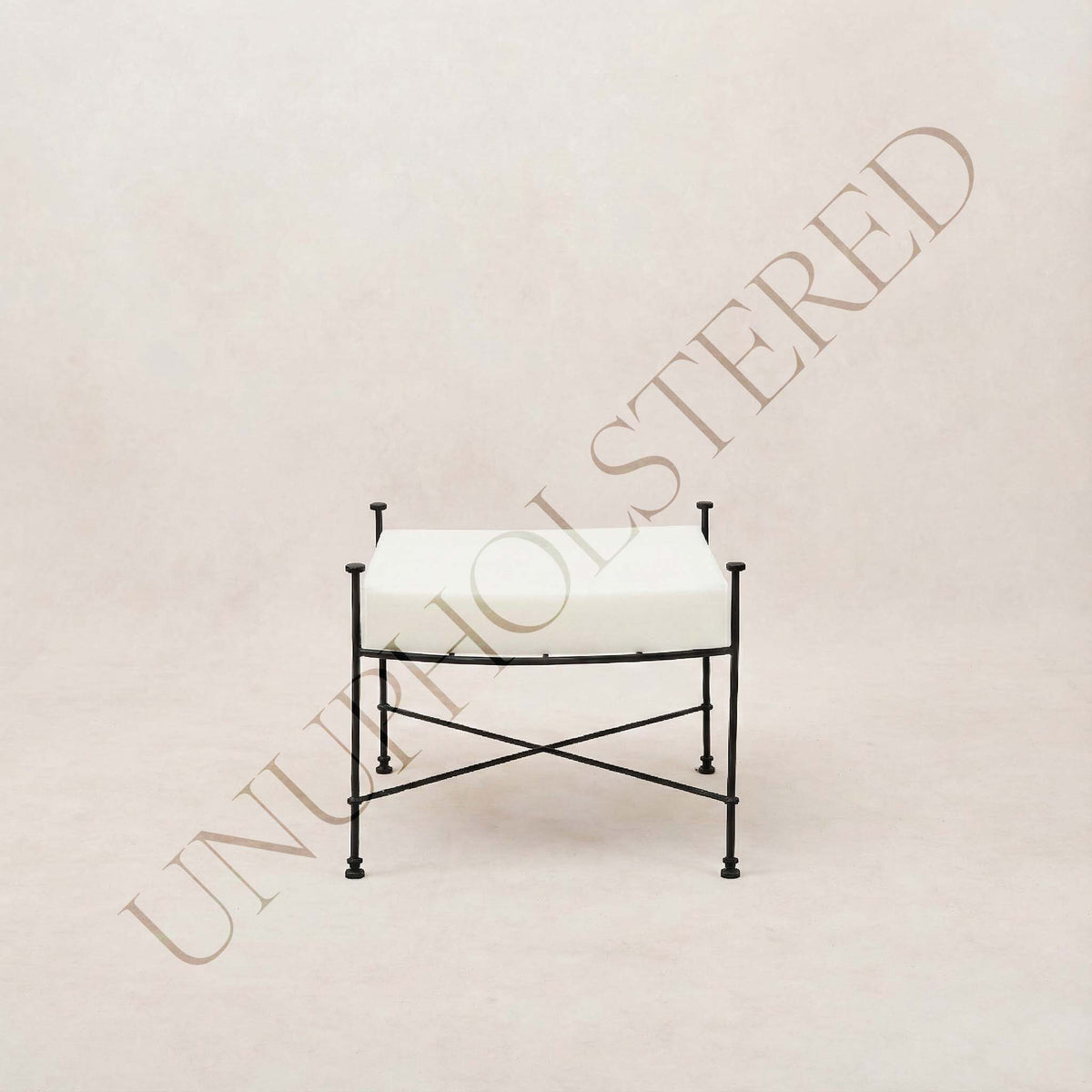 Provence Outdoor Ottoman - Unupholstered-Outdoor Ottomans-House of Leon