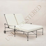 Provence Outdoor Double Chaise Lounge - Unupholstered-Outdoor Lounge Furniture-House of Leon