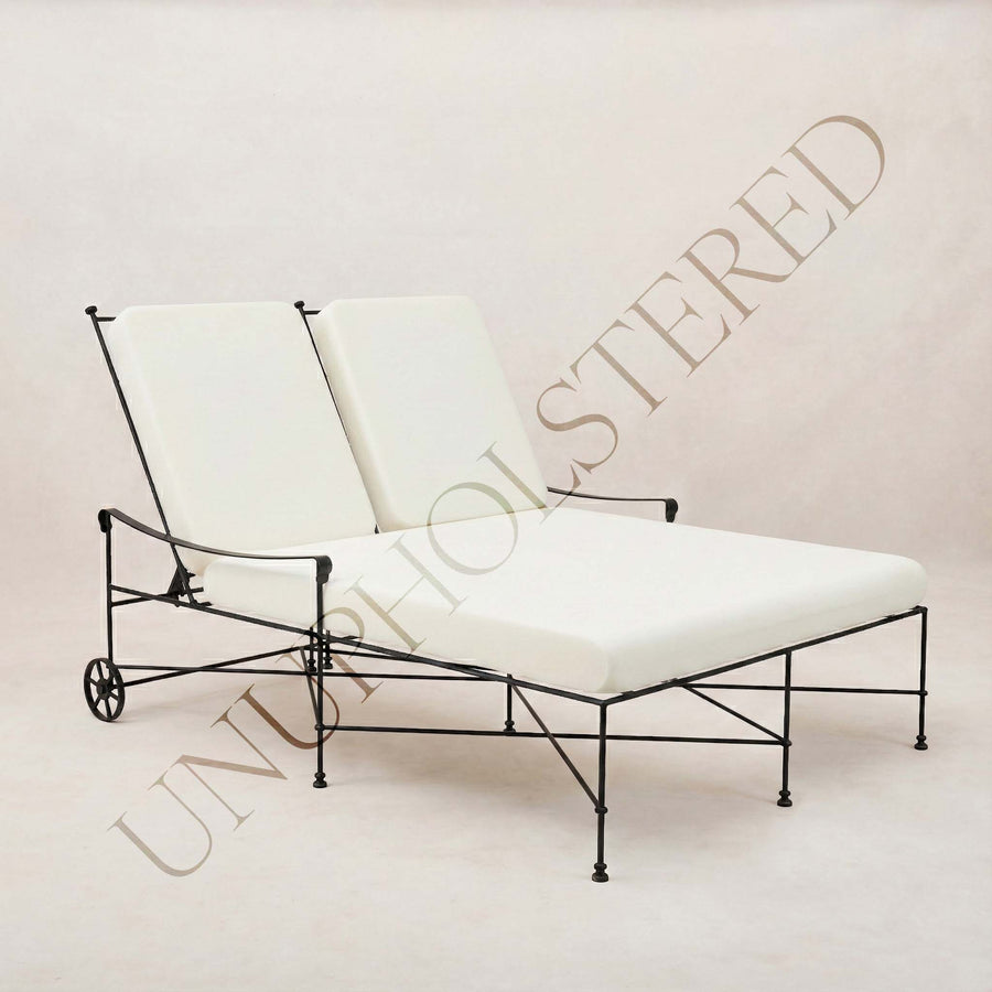 Provence Outdoor Double Chaise Lounge - Unupholstered-Outdoor Lounge Furniture-House of Leon