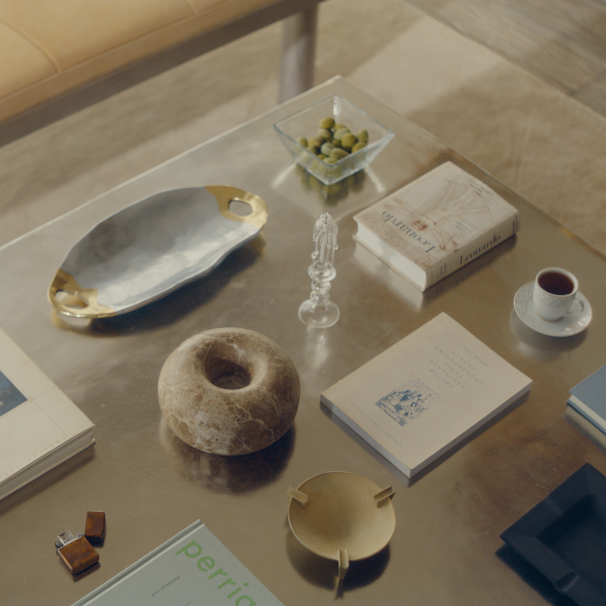 Milan Ash Tray- Stone-Decorative Trays-House of Leon