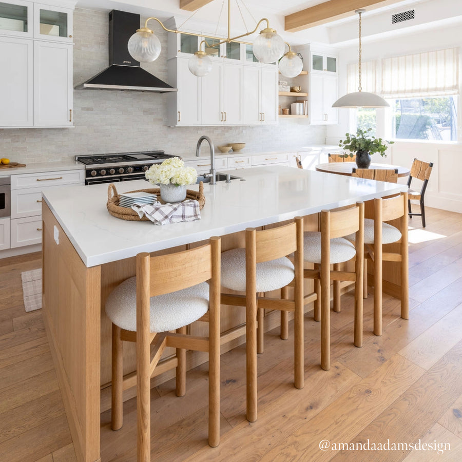 Teddy Counter Stool - White Oak-Table & Bar Stools-House of Leon