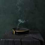 Milan Ash Tray - Black-Decorative Trays-House of Leon